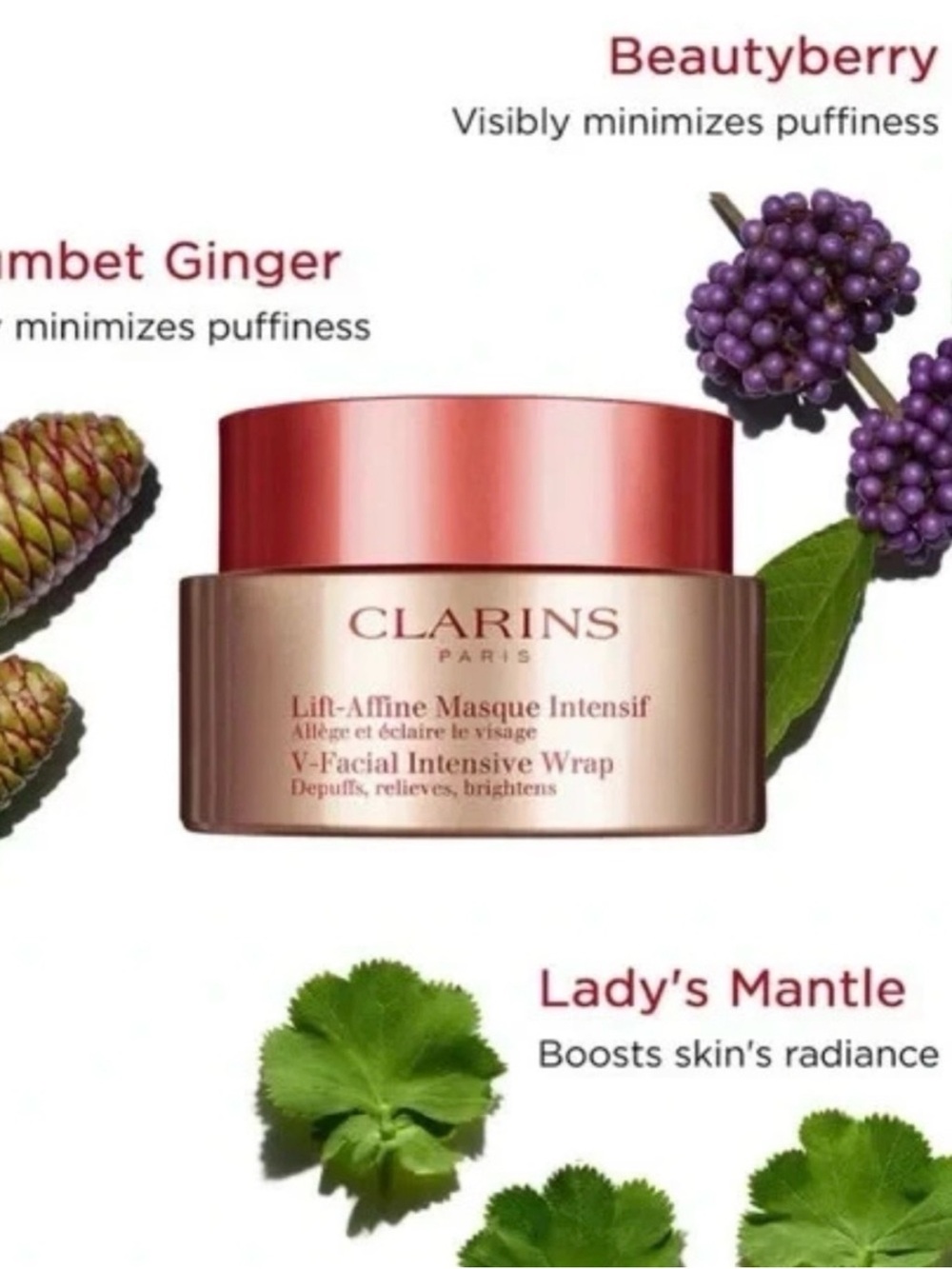 Clarins V-Facial Intensive Wrap Mask - Viral Depuffing Mask - Picture 11 of 11